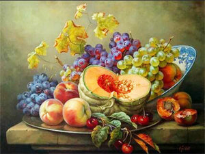 Paint Sweet Fruits with Diamonds