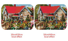 Load image into Gallery viewer, Beautiful House and Colorful Flowers