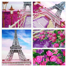 Load image into Gallery viewer, Eiffel Tower Covered in Flowers Painting for your Wall