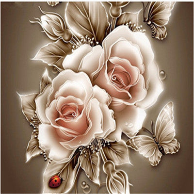 Peace Roses Flower Diamond Painting 