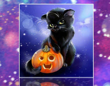 Load image into Gallery viewer, Big Black Halloween Cat