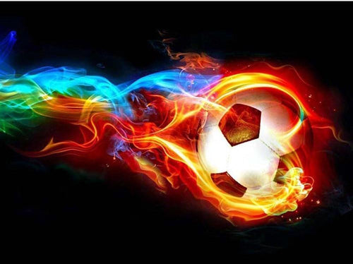 football diamond painting