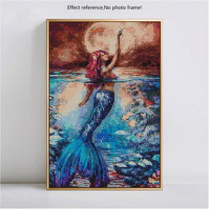 Gorgeous Colorful Mermaid Diamond Painting