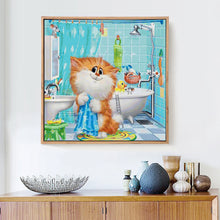 Load image into Gallery viewer, Big Cat in Bathroom