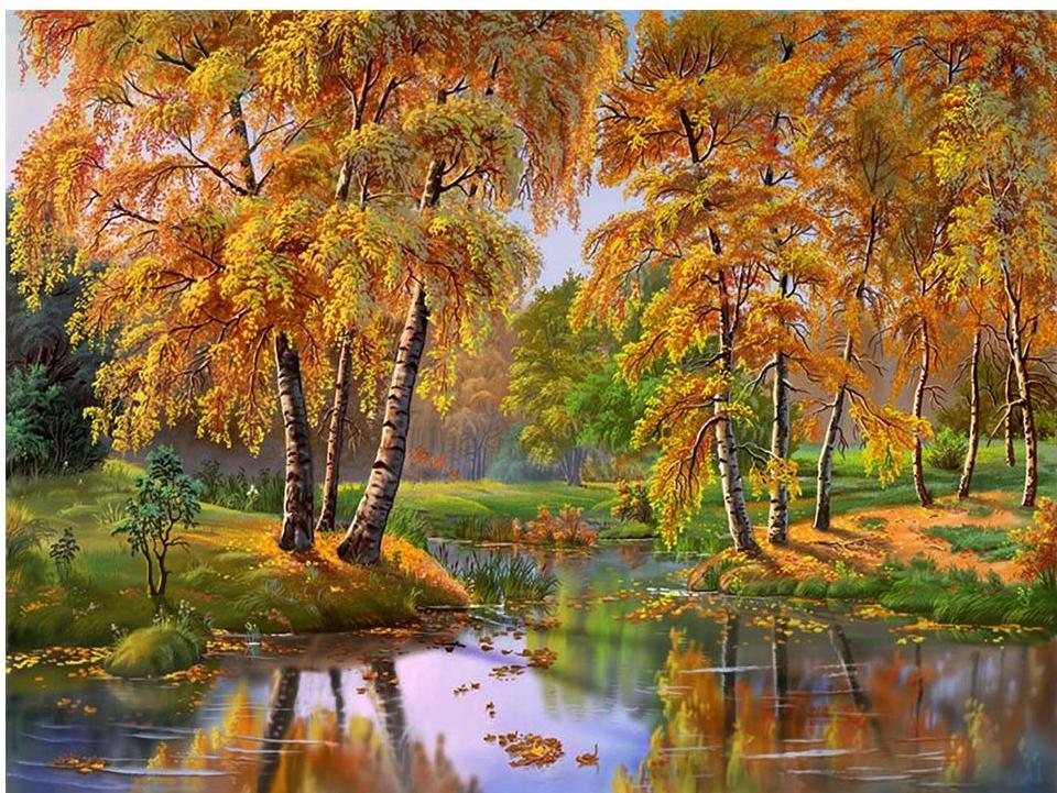 Autumn Forest Scenery Painting