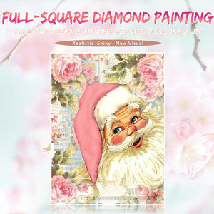 Santa in Flowers Painting DIY for Adults