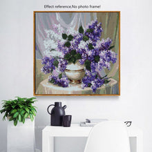 Load image into Gallery viewer, Lavender Flowers in a Vase Diamond Painting Kit