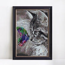 Load image into Gallery viewer, Cute Cat and Adorable Butterfly