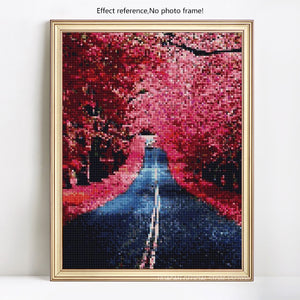 Long Road in Beautiful Forest Diamond Painting Kit