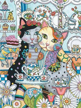 Load image into Gallery viewer, Colorful Artistic Cat Diamond Art Painting Kit