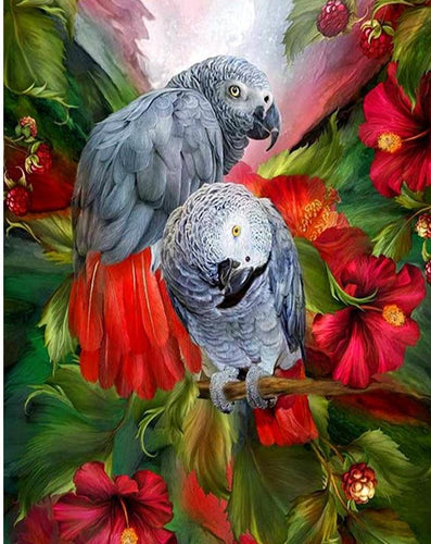 parrots diamond painting