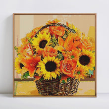 Load image into Gallery viewer, Beautiful Sunflowers &amp; Roses Basket