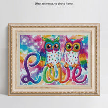 Load image into Gallery viewer, Romantic Owl Couple Diamond Painting
