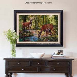 Beautiful Deer in the Forest