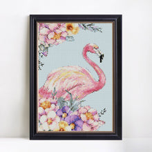 Load image into Gallery viewer, Pink Unicorn &amp; Flamingo Diamond Painting