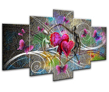 Load image into Gallery viewer, 5 Piece Love Paintings for your Wall