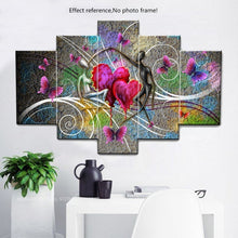 Load image into Gallery viewer, 5 Piece Love Paintings for your Wall