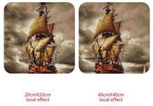 Load image into Gallery viewer, Big Ship in Stormy Sea