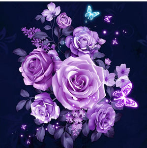 Graceful Purple Roses