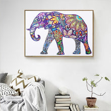 Load image into Gallery viewer, Artistic Floral Elephant Special Diamond Painting