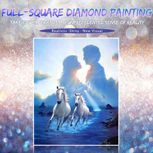 Load image into Gallery viewer, Beautiful White Running Horses