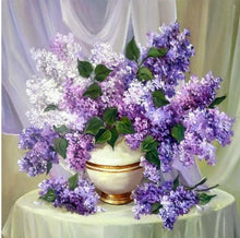Load image into Gallery viewer, Lavender Flowers in a Vase Diamond Painting Kit