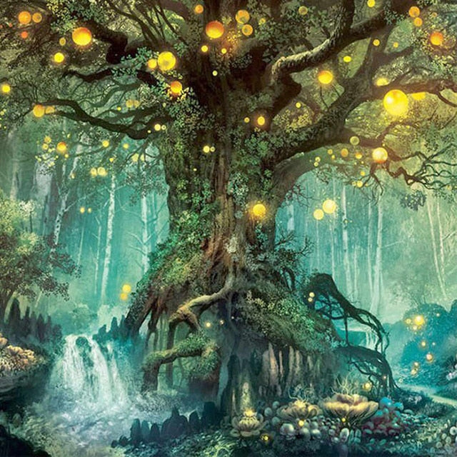Beautiful Magic Tree Painting by Diamond Kits