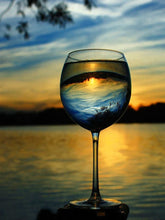 Load image into Gallery viewer, Beautiful Sunsets &amp; Glass Bottle Painting with Diamonds