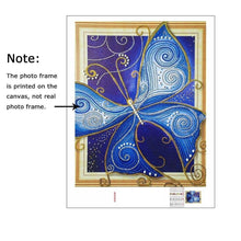 Load image into Gallery viewer, Big Blue Butterfly Diamond Painting Kit