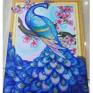 Charming Peacock Special Diamond Art