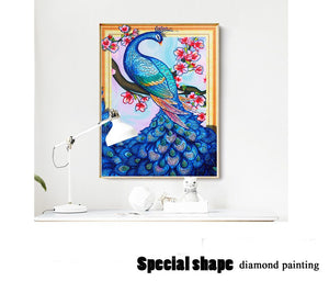 Charming Peacock Special Diamond Art