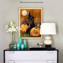 Load image into Gallery viewer, Black Cat &amp; Pumpkin
