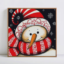 Load image into Gallery viewer, Cute Snowman Cartoon Painting By Diamonds