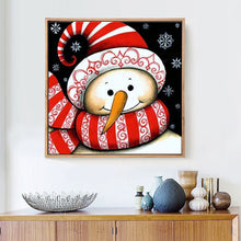 Load image into Gallery viewer, Cute Snowman Cartoon Painting By Diamonds