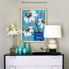 Load image into Gallery viewer, Big White Flowers Paint by Diamonds