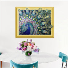 Load image into Gallery viewer, Majestic Peacock Diamond Art Kit