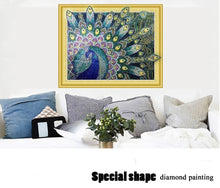 Load image into Gallery viewer, Majestic Peacock Diamond Art Kit