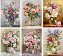 Load image into Gallery viewer, Elegant Flowers Diamond Painting