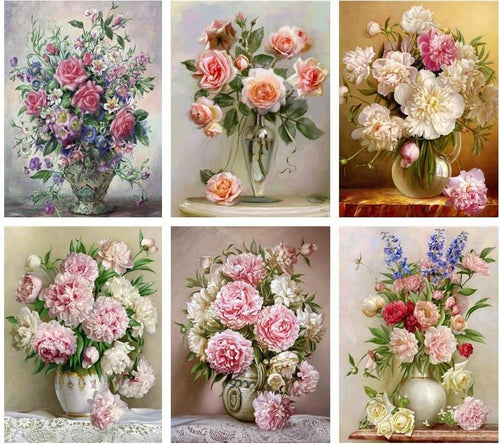 Elegant Flowers Diamond Painting