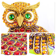 Load image into Gallery viewer, Green Eyes Owl special Diamond Art