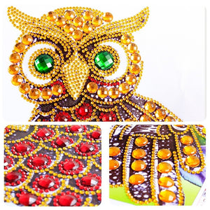 Green Eyes Owl special Diamond Art