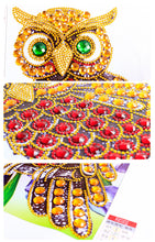 Load image into Gallery viewer, Green Eyes Owl special Diamond Art