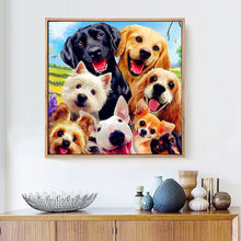 Load image into Gallery viewer, Dogs Selfie - Diamond Art