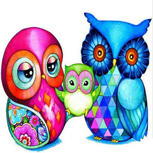 Load image into Gallery viewer, Colorful Cartoon Owl Painting