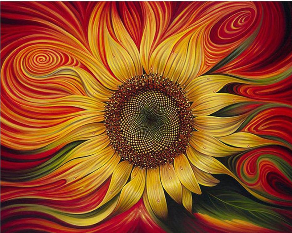 Awesome Artistic Sunflower Painting