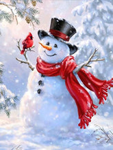 Load image into Gallery viewer, snowman diamond painting