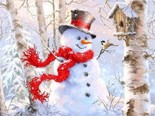 Load image into Gallery viewer, Delighted Snowman Diamond Painting Collections