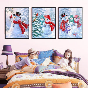Delighted Snowman Diamond Painting Collections