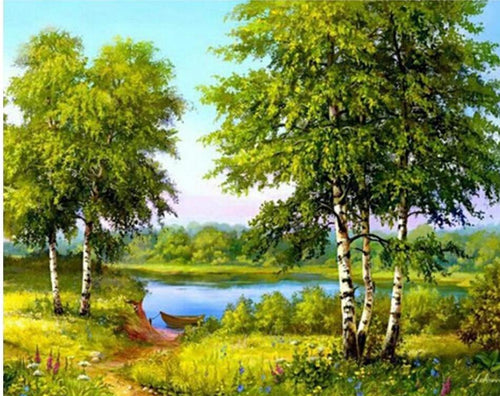 Natural View Landscape Paint with Diamond Kits