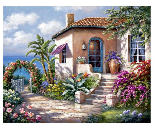 Graceful House Covered in Flowers